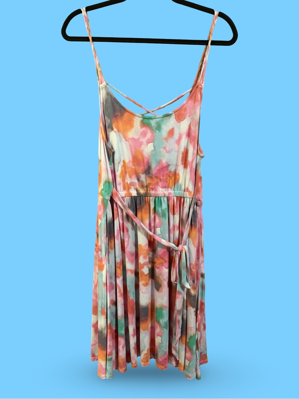 Mini Tie-dye skater dress NWOT sz 16